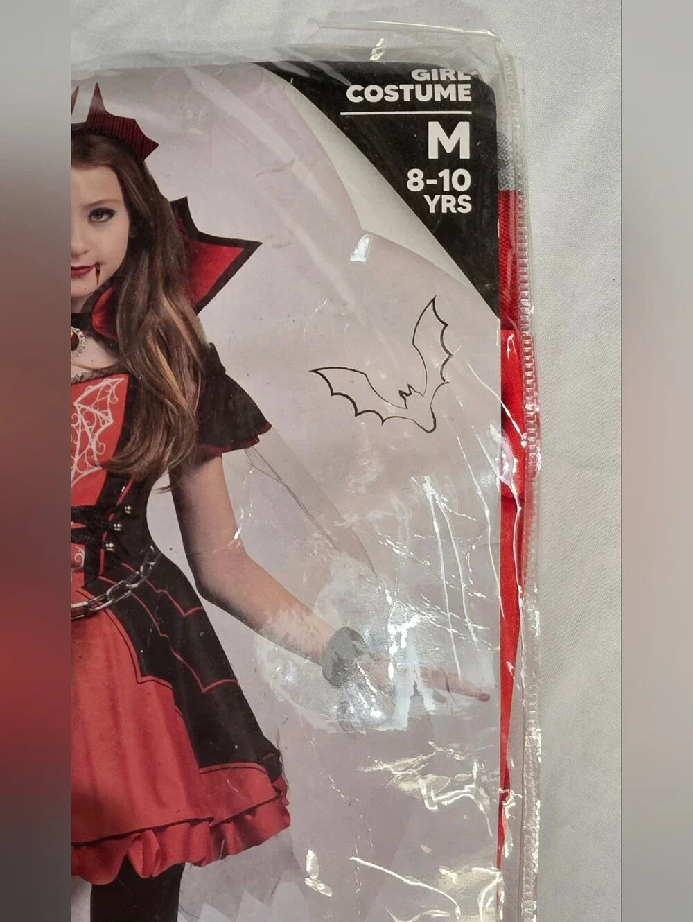 Spooktacular Creations Halloween Girls Vampire Costume Size Medium (8-10)